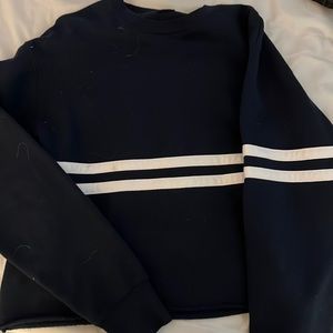 cropped Brandy melville striped crew neck